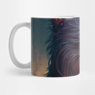 Yorkshire Dog Animal Portrait Painting Pet Character Mug